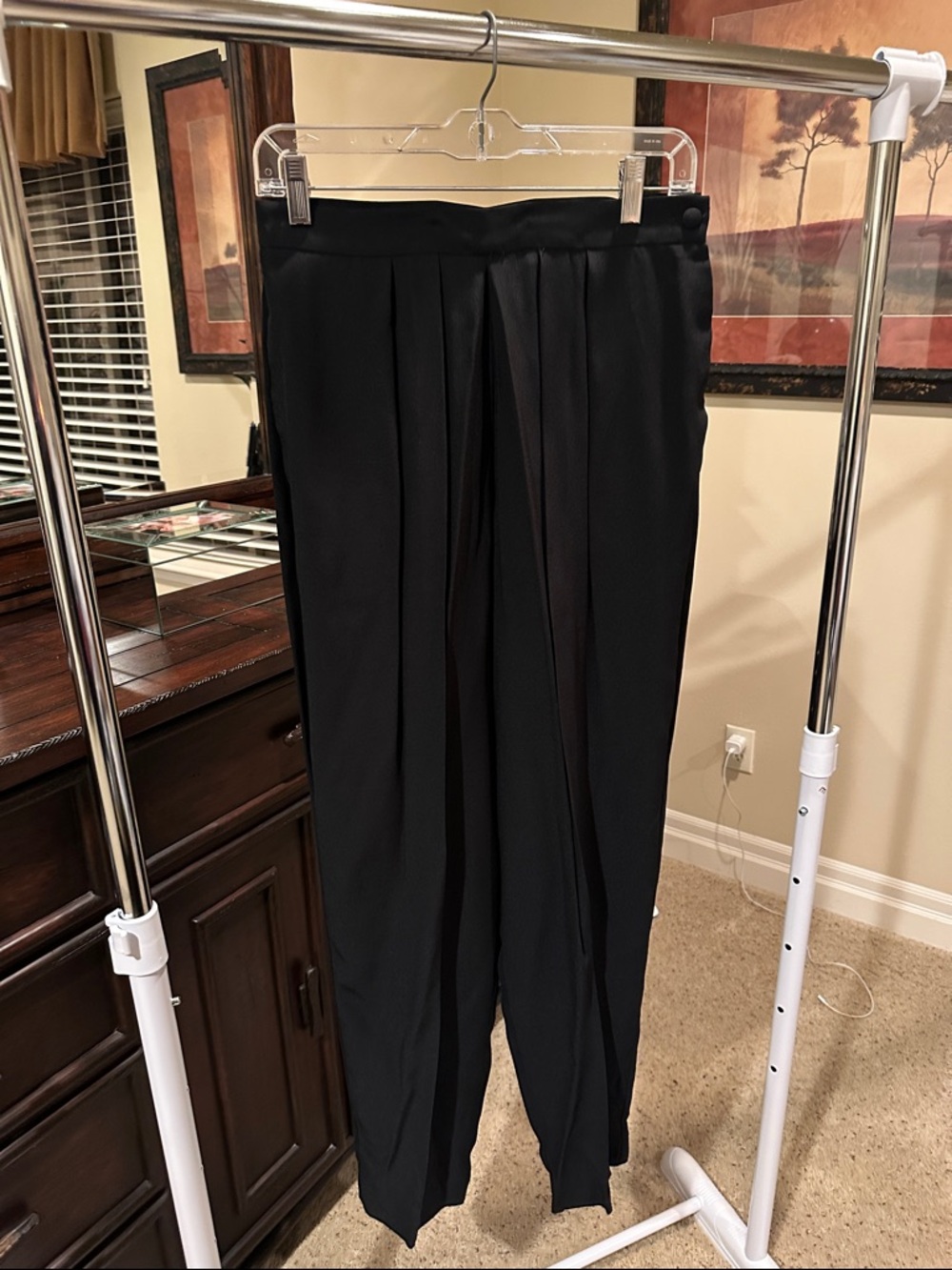 Talbots Black Pleated Women's Dress Trousers